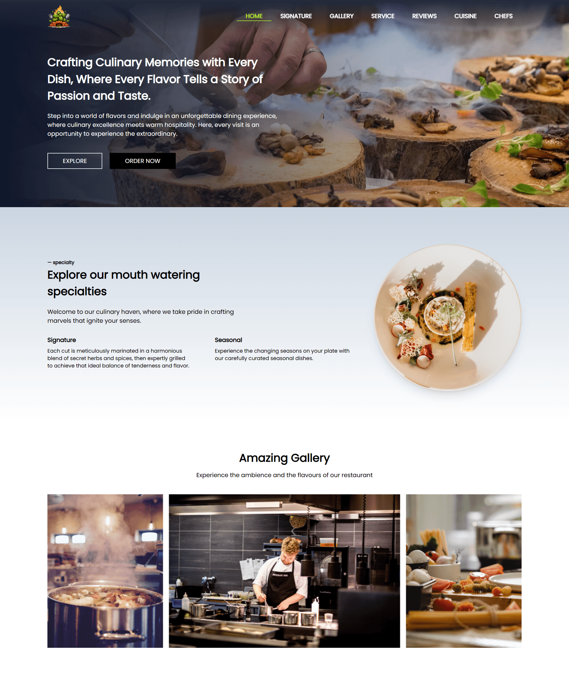 Restaurant Website